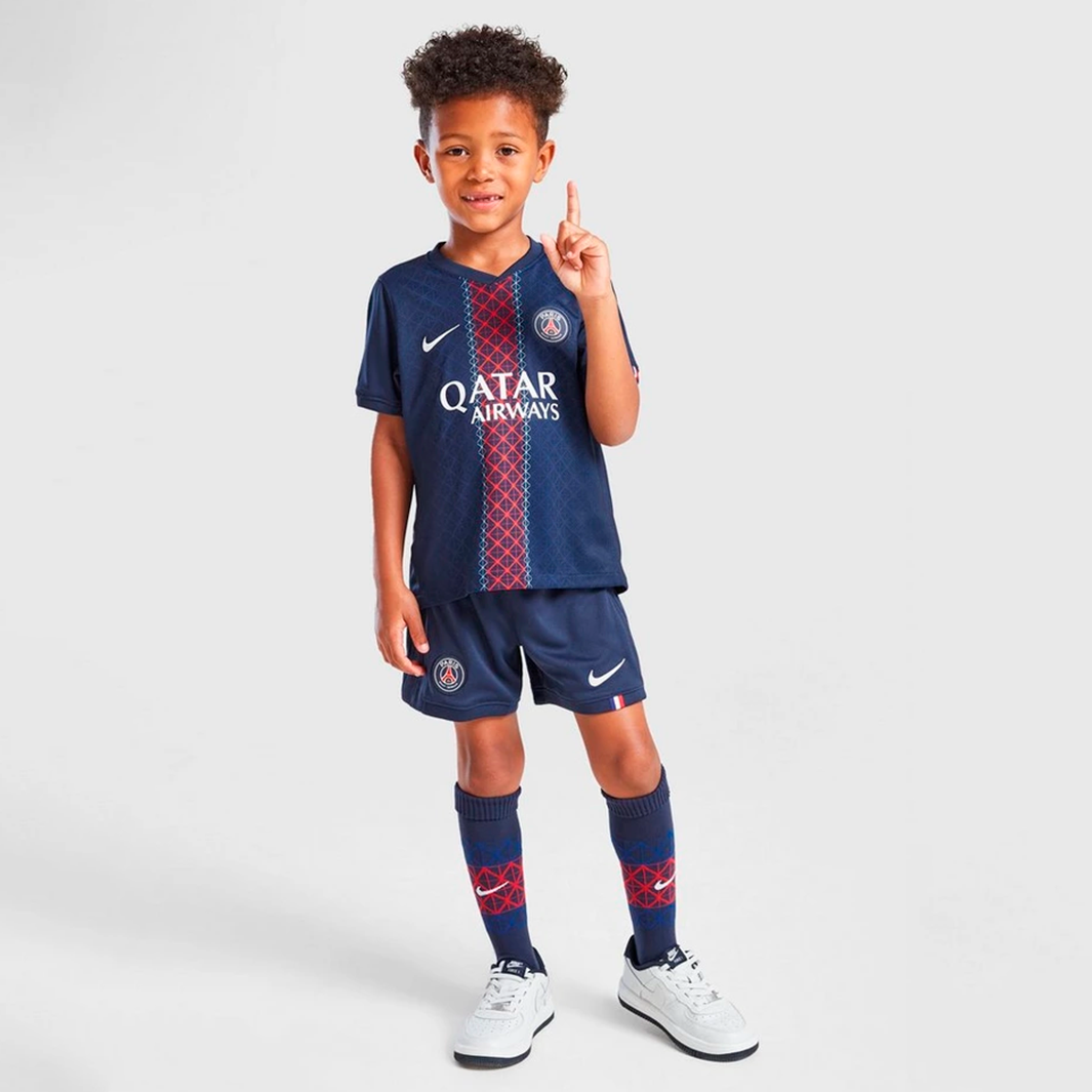 1-254 Paris Saint-Germain (PSG) 2025/26 Home – Kit Kids - Image 1