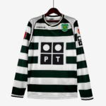 Sporting 2001/03 Home Jersey Long Sleeve  Retro Version