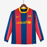 Barcelona 2010/11 Home Jersey Long Sleeve – Retro Version
