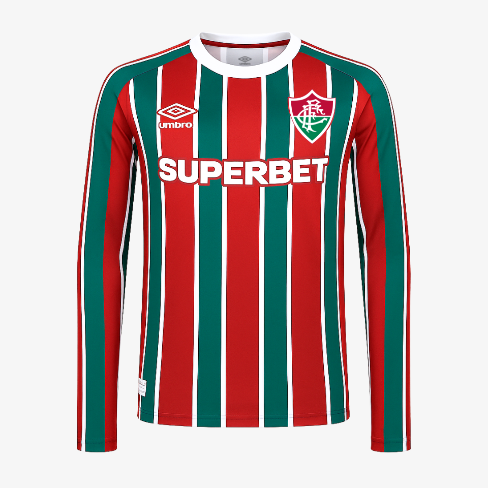1_e2fa4b90-90b5-4c89-bd6b-52fa51bed4a1 Fluminense 2025/26 Home Jersey Long Sleeve – Fan Version - Image 1