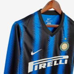 Inter Milan 2010/11 Home Jersey Long Sleeve  Retro Version - Image 5