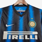 Inter Milan 2010/11 Home Jersey Long Sleeve  Retro Version - Image 7