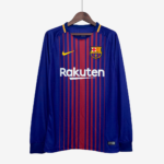Barcelona 2017/18 Home Jersey Long Sleeve – Retro Version
