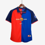 Barcelona 1999/00 Home 100th Anniversary Jersey  Retro Version