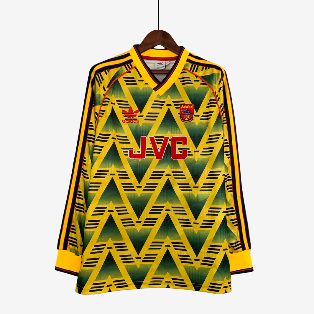 7-280_63407b0f-6f66-4ef2-aa6b-aa49dd2a305b Arsenal 1991/93 Away Jersey Long Sleeve – Retro Version - Image 1