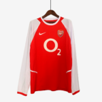 Arsenal 2002/04 Home Jersey Long Sleeve – Retro Version