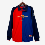 Barcelona 1999/00 Home Jersey Centenary Long Sleeve – Retro Version