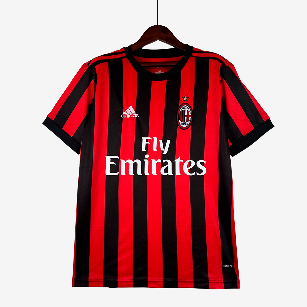 7-326 AC Milan 2017/18 Home Jersey – Retro Version - Image 1