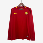 AS Roma 2017/18 Home Jersey Long Sleeve  Retro Version