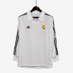 Real Madrid 2002/03 Home Jersey Long Sleeve  Retro Version