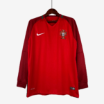 Portugal 2016 Home Jersey Long Sleeve – Retro Version