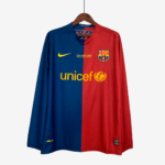 Barcelona 2008/09 Home Jersey Long Sleeve – Retro Version