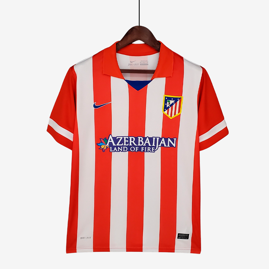 8-81 Atletico Madrid 2013/14 Home Jersey – Retro Version - Image 1