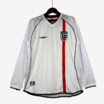 England 2002 Home Jersey Long Sleeve – Retro Version