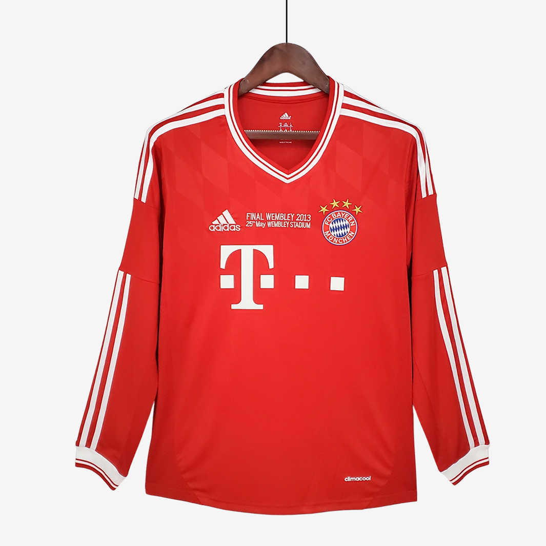 9-45 Bayern Munich 2013/14 Home Jersey Long Sleeve – Retro Version - Image 1