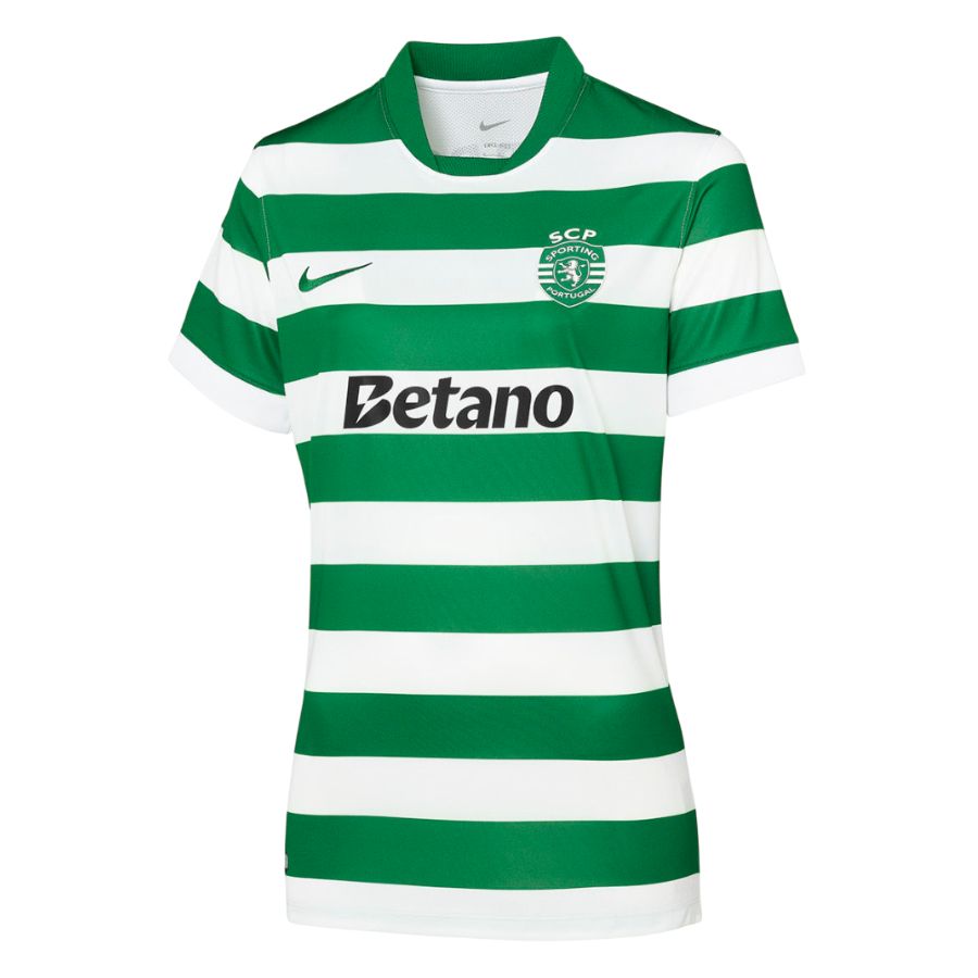 Maillot-Sporting-Domicile-2025-2026-Femme-1 Sporting 2025/26 Home Jersey Women - Image 1
