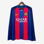 Barcelona 2016/17 Home Jersey Long Sleeve – Retro Version