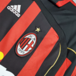 AC Milan 2006/07 Home Jersey Long Sleeve  Retro Version - Image 3