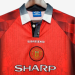 Manchester United 1996/98 Home Jersey Long Sleeve  Retro Version - Image 3