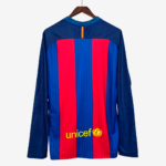 Barcelona 2016/17 Home Jersey Long Sleeve – Retro Version - Image 2