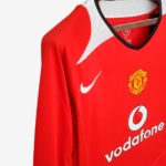 Manchester United 2004/06 Home Jersey Long Sleeve – Retro Version - Image 3