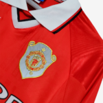 Manchester United 1999/00 Home Jersey Long Sleeve  Retro Version - Image 4
