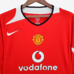 Manchester United 2004/06 Home Jersey Long Sleeve – Retro Version - Image 4