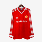Manchester United 1986/88 Home Jersey Long Sleeve – Retro Version