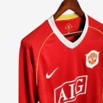 Manchester United 2006/07 Home Jersey Long Sleeve  Retro Version - Image 5