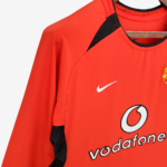 Manchester United 2002/04 Home Jersey Long Sleeve – Retro Version - Image 5
