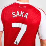 Arsenal 2025/26 Saka #7 Home Jersey – Fan  Version - Image 2