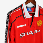 Manchester United 1998/99 Home Jersey Long Sleeve  Retro Version - Image 5