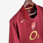 Arsenal 2005/06 Away Jersey Long Sleeve – Retro Version - Image 5