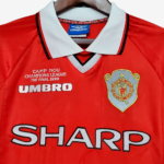 Manchester United 1999/00 Home Jersey Long Sleeve  Retro Version - Image 6