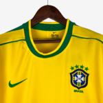 Brazil 1998 Home Jersey Long Sleeve – Retro Version - Image 7