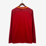 AS Roma 2017/18 Home Jersey Long Sleeve  Retro Version - Image 3