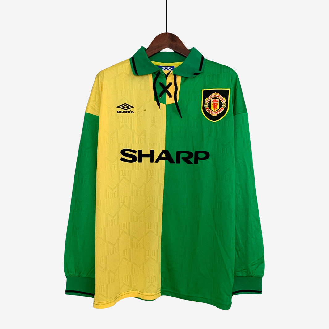 7-284_0274686b-7710-49b3-ab90-267d2afc5973 Manchester United 1992/94 Third Jersey Long Sleeve – Retro Version - Image 1