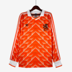 Netherlands 1998 Home Jersey Long Sleeve – Retro Version