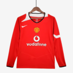 Manchester United 2004/06 Home Jersey Long Sleeve – Retro Version