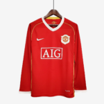 Manchester United 2006/07 Home Jersey Long Sleeve  Retro Version