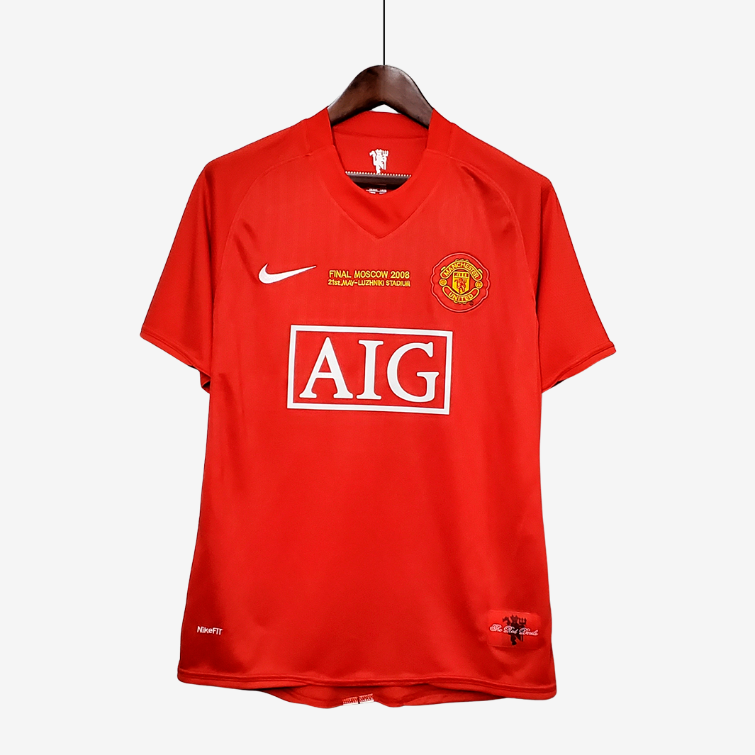9-84 Manchester United 2007/08 Home Jersey UCL Retro Version - Image 1