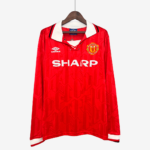 Manchester United 1992/94 Home Jersey Long Sleeve – Retro Version