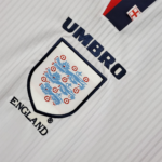 England 1998 Home Jersey Long Sleeve  Retro Version - Image 2