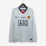 Manchester United 2008/09 Away Jersey Champions League Edition Long Sleeve – Retro Version