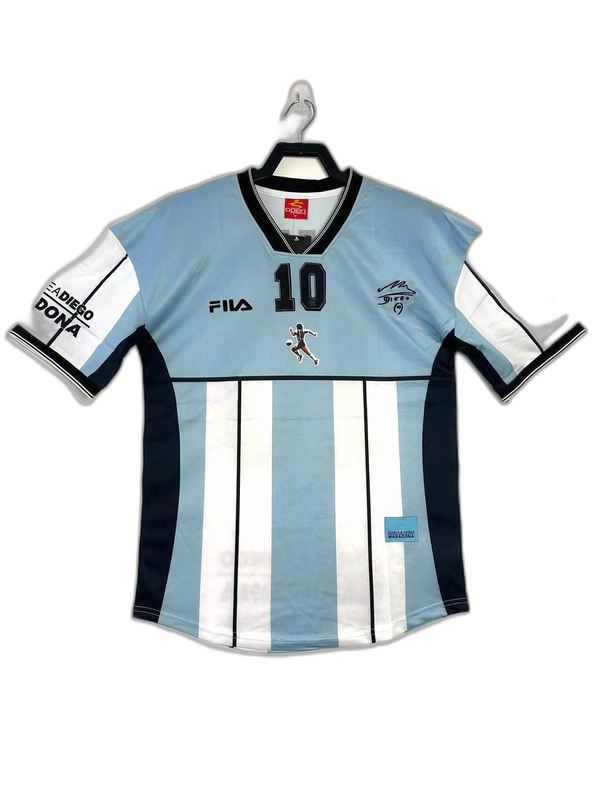Argentina 2001 Maradona Commemorative Edition Jersey - Retro Version - Image 1