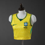 Brazil 2026 Home Women's Vest Cropped Brasil - Image 2