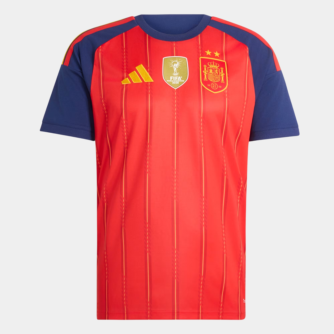 Espanha Home (2 Estrelas) Frente Spain 2 Stars 2026 Home Jersey World Cup 2026 Fan Version - Image 1