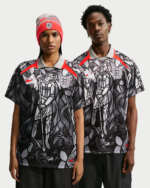 England x Palace 2026 Dri-Fit Football Jersey 'Pewter Grey/Bright Crimson' - Image 2